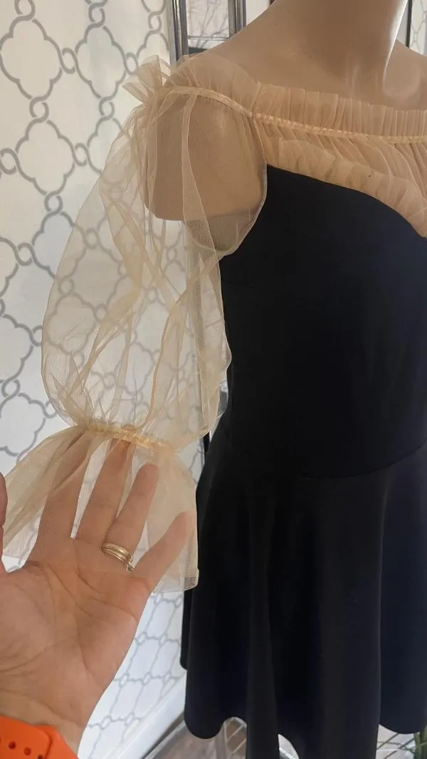 Rochie de seară Chic Diva EU 38 | Negru, Midi - Image 3