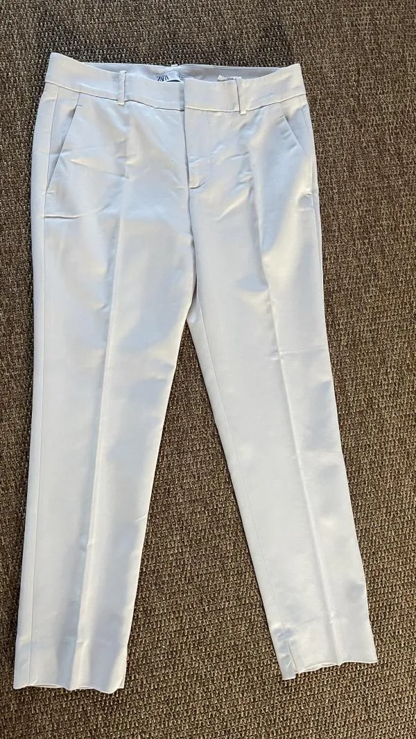 Pantaloni Zara EU 38 | Bej, Lungi, Eleganți  Stofă - Image 2