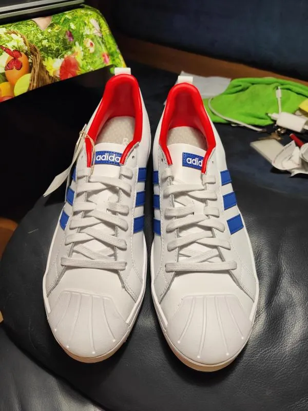 Sneakers adidas EU 45 | Alb, Piele naturală