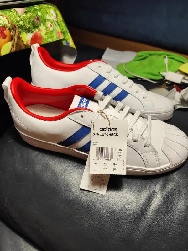 Sneakers adidas EU 45 | Alb, Piele naturală - Image 2