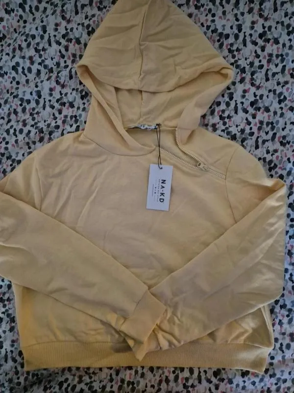 Bluză sport NA-KD XL | Galben, Bumbac - Image 2