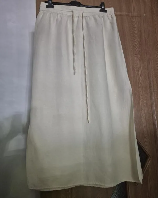 Fustă dreaptă H&M EU 40 | Galben, Maxi, Dreaptă (Straight) fit, Cu decupaje, In - Image 2