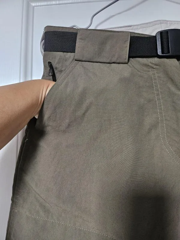 Pantaloni Schöffel EU 38 | Khaki, Scurți, Talie medie, Poliamidă - Image 8