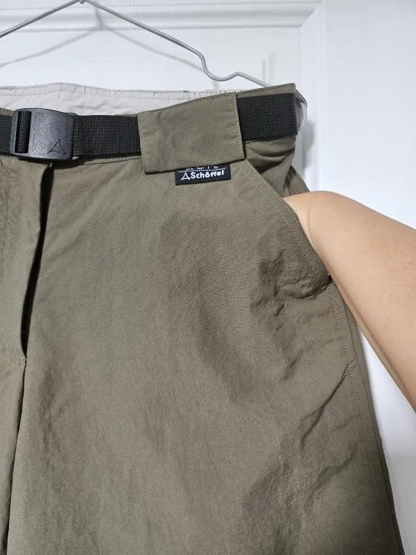 Pantaloni Schöffel EU 38 | Khaki, Scurți, Talie medie, Poliamidă - Image 9
