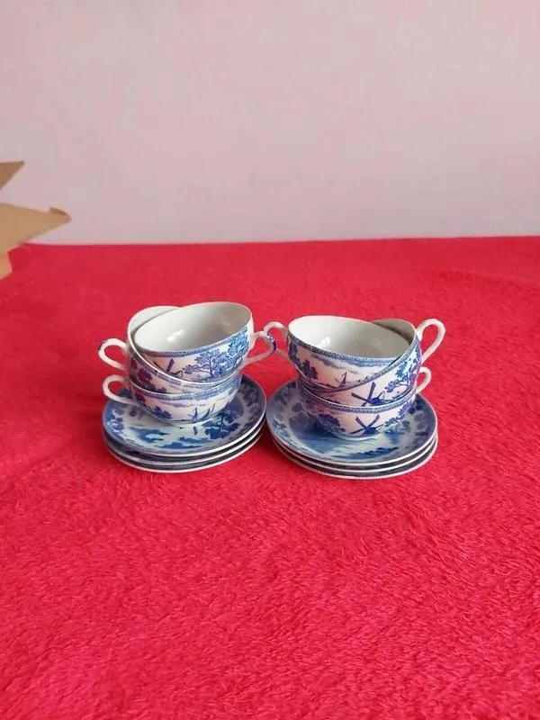 Set 6 cești pentru cafea din porțelan japonez - Image 8