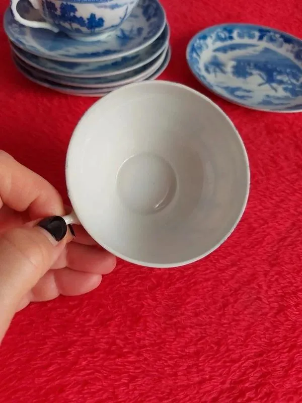 Set 6 cești pentru cafea din porțelan japonez - Image 3