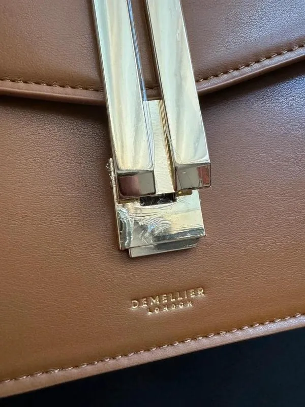 Geantă de umăr Demellier | Caramel, Piele naturală - Image 5