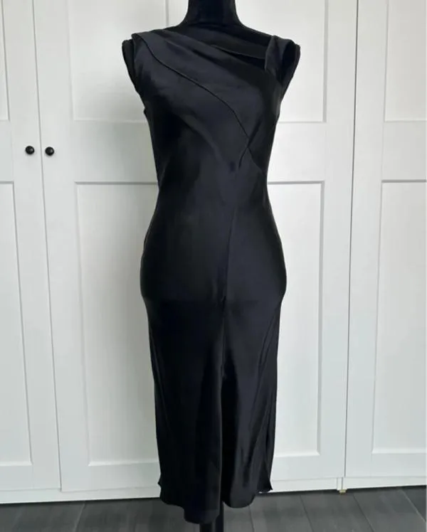 Rochie de seară Christian Dior EU 38 | Negru, Maxi, Mătase