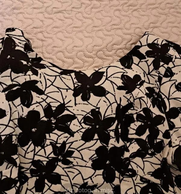Rochie office Calvin Klein EU 46 | Alb, Midi, Mânecă scurtă, Floral & Tropical - Image 5