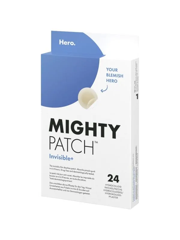 Plasturi hidrocoloidali pentru acnee Mighty Patch Invisible Hero