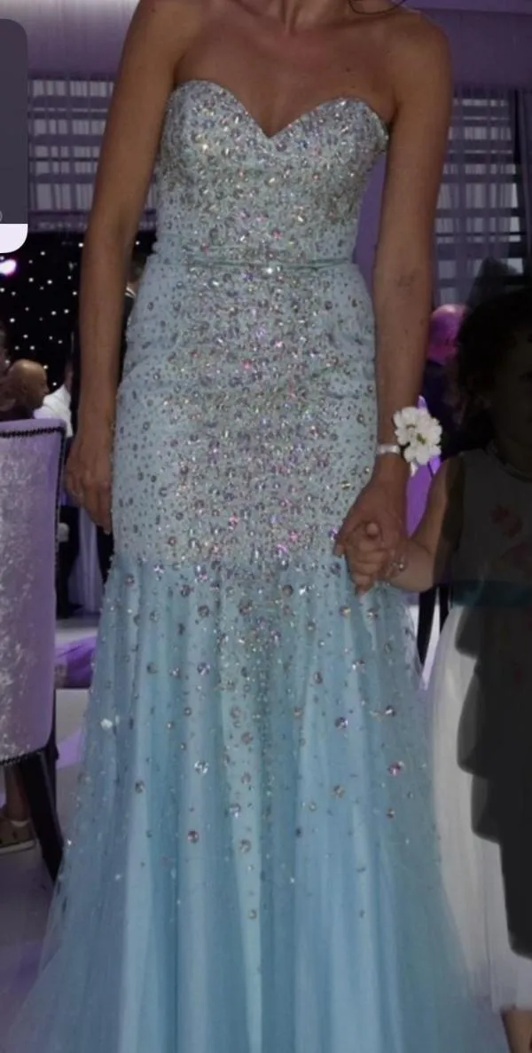 Rochie de ocazie Terani Couture UK 4 | Bleu, Maxi - Image 3