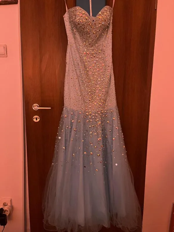 Rochie de ocazie Terani Couture UK 4 | Bleu, Maxi - Image 4