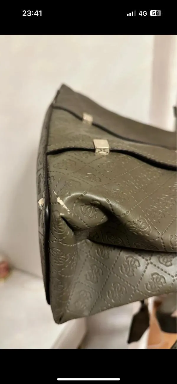 Geantă de umăr Guess | Khaki - Image 6