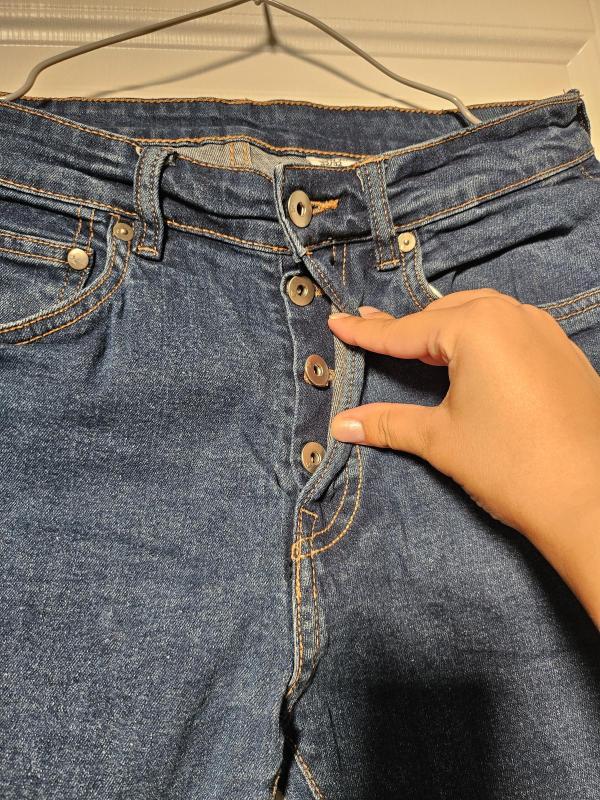 Blugi H&M EU 32 | Albastru, Lungi, Talie joasă, Skinny fit, Bumbac - Image 5