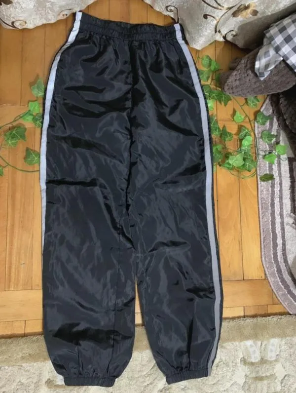 Pantaloni parachute Shein EU 34 | Negru, Talie înaltă, Loose fit, Parachute - Image 2