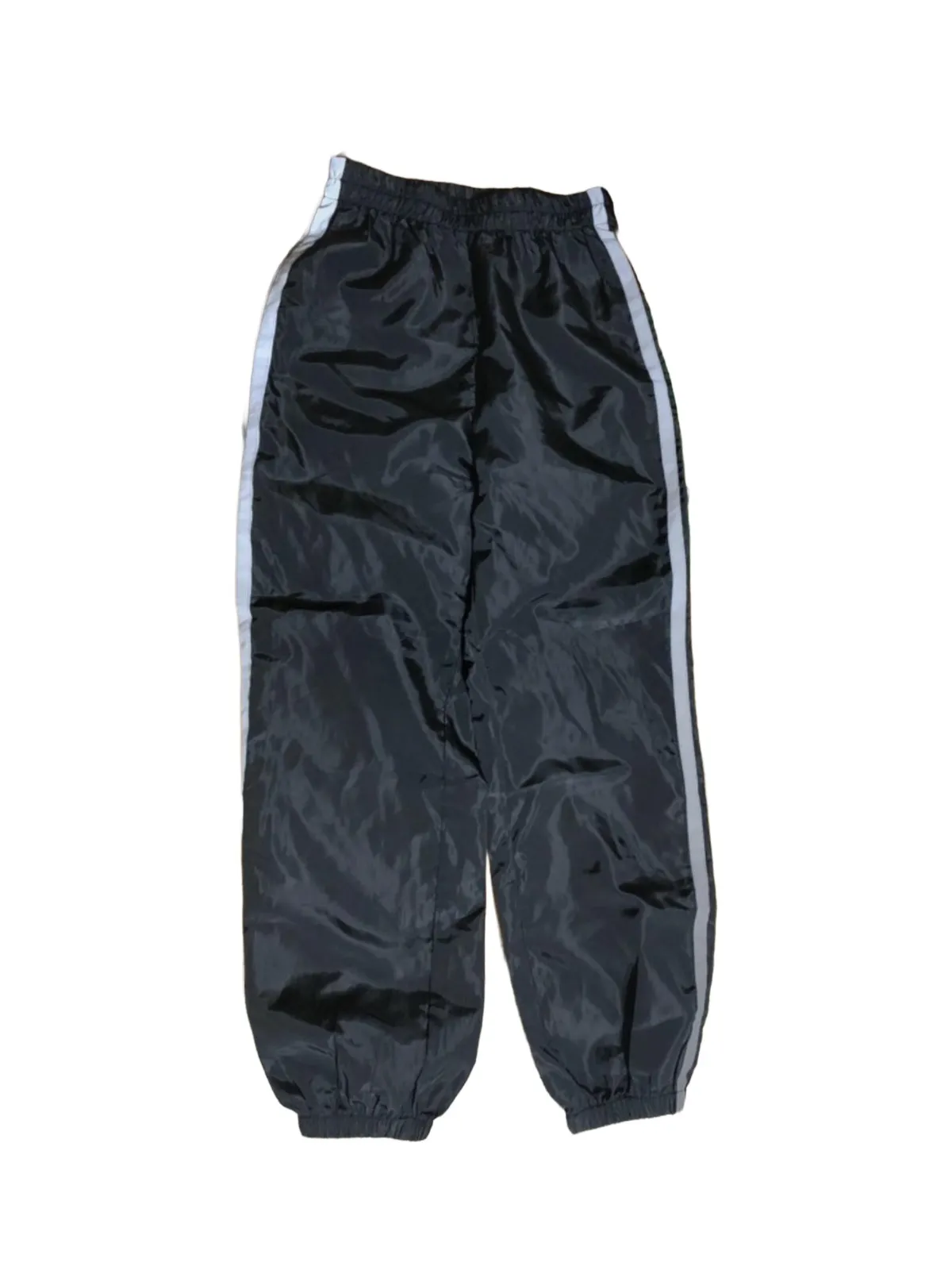 Pantaloni parachute Shein EU 34 | Negru, Talie înaltă, Loose fit, Parachute