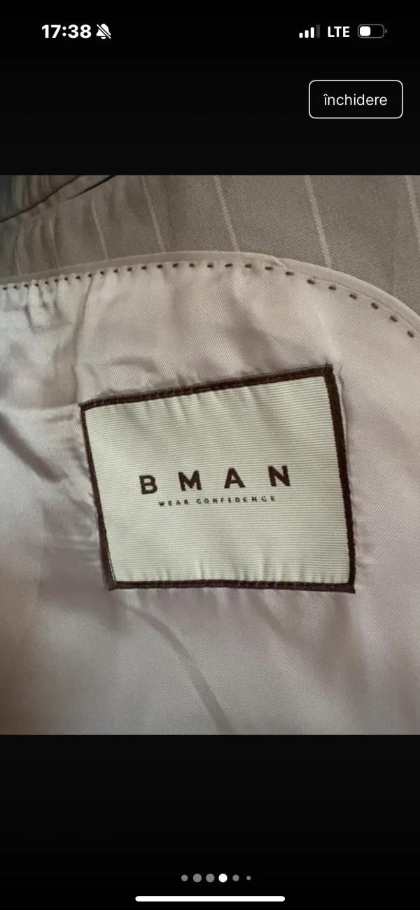 Costum de nuntă BMAN M | Bej - Image 3