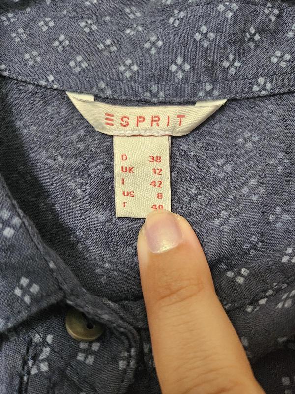 Cămașă Esprit EU 38 | Bleumarin, Normal, Mânecă lungă, Bumbac - Image 4