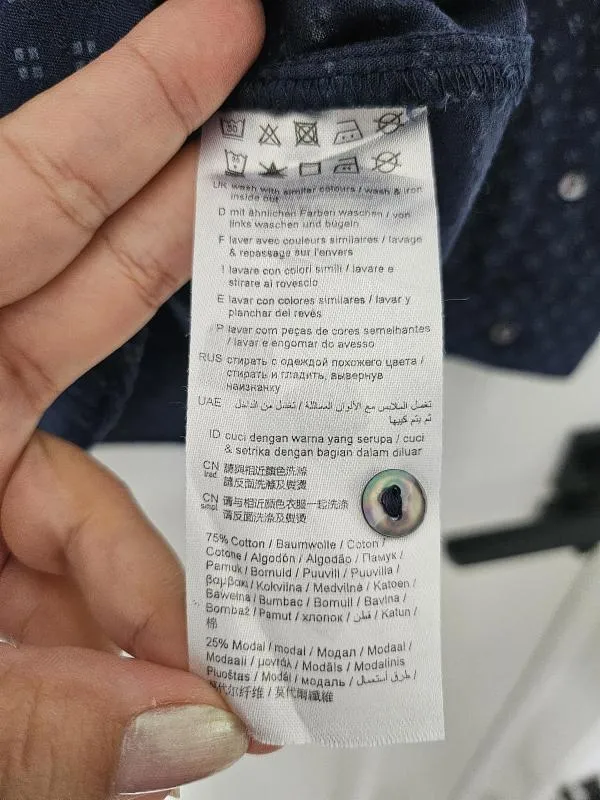 Cămașă Esprit EU 38 | Bleumarin, Normal, Mânecă lungă, Bumbac - Image 5