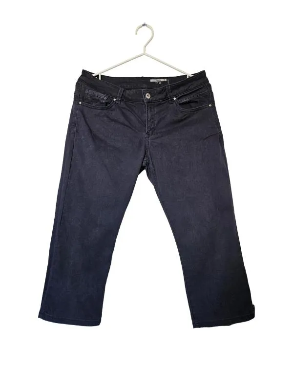 Pantaloni edc EU 40 | Bleumarin, Trei sferturi, Talie medie, Regular (Standard) fit, Bumbac