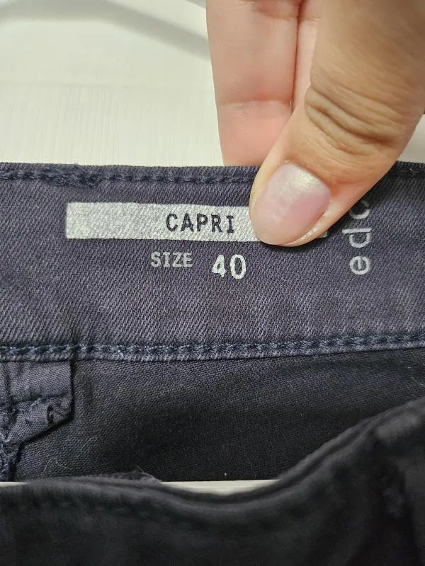 Pantaloni edc EU 40 | Bleumarin, Trei sferturi, Talie medie, Regular (Standard) fit, Bumbac - Image 4