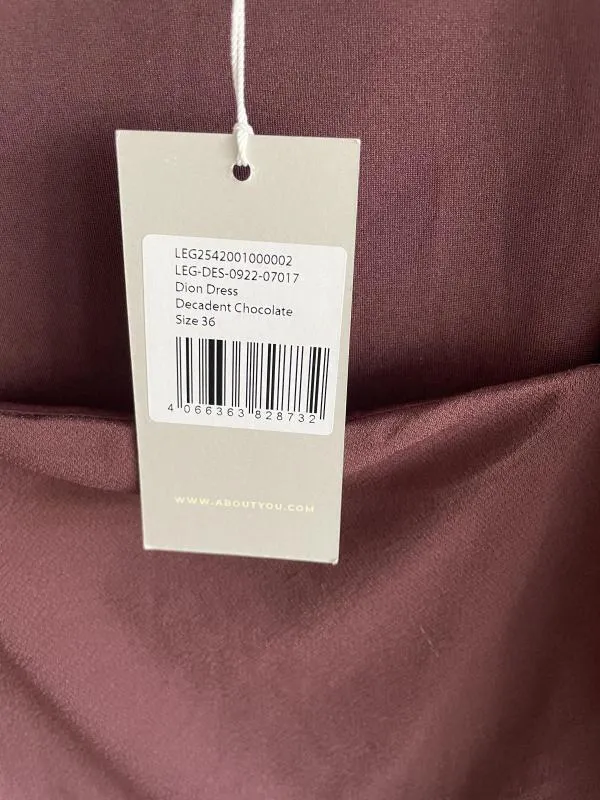 Rochie de seară LeGer EU 36 | Maro, Mini, Mânecă lungă - Image 3