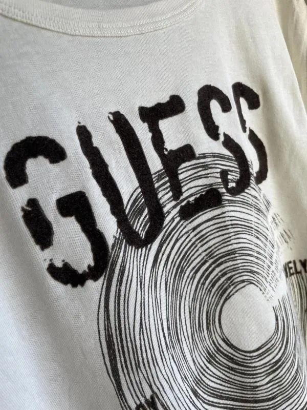 Tricou cu imprimeu Guess XL | Bej - Image 2