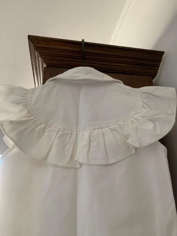 Rochie casual Zara S | Alb, Midi, Fără mâneci, Denim - Image 6