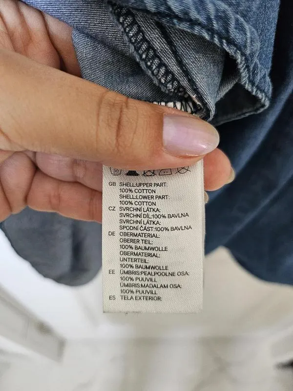 Rochie de vară H&M EU 40 | Albastru, Mini, Dungi, Bumbac - Image 5