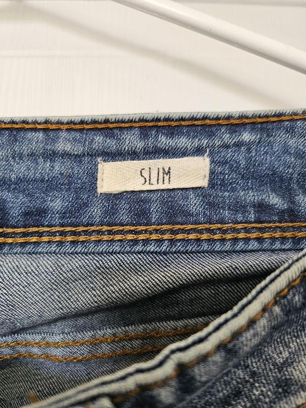 Blugi Reserved EU 38 | Albastru, Lungi, Talie medie, Slim fit, Denim - Image 5