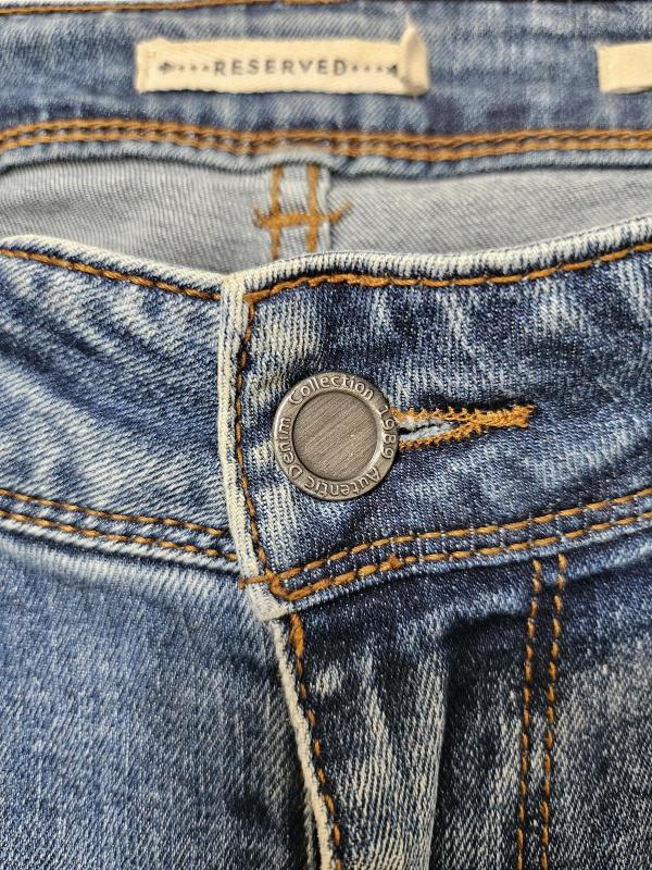 Blugi Reserved EU 38 | Albastru, Lungi, Talie medie, Slim fit, Denim - Image 7