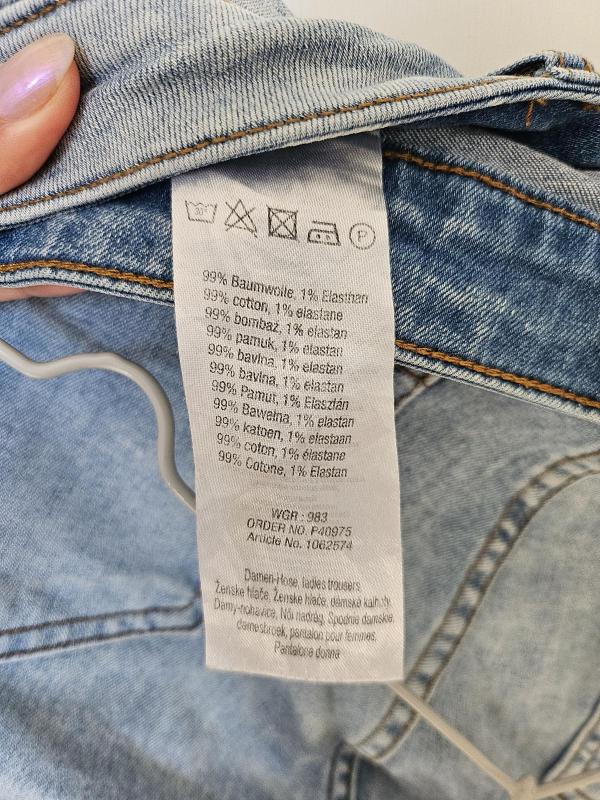 Blugi Janina EU 38 | Bleu, Lungi, Talie medie, Skinny fit, Floral & Tropical, Pietre decorative, Bumbac - Image 10