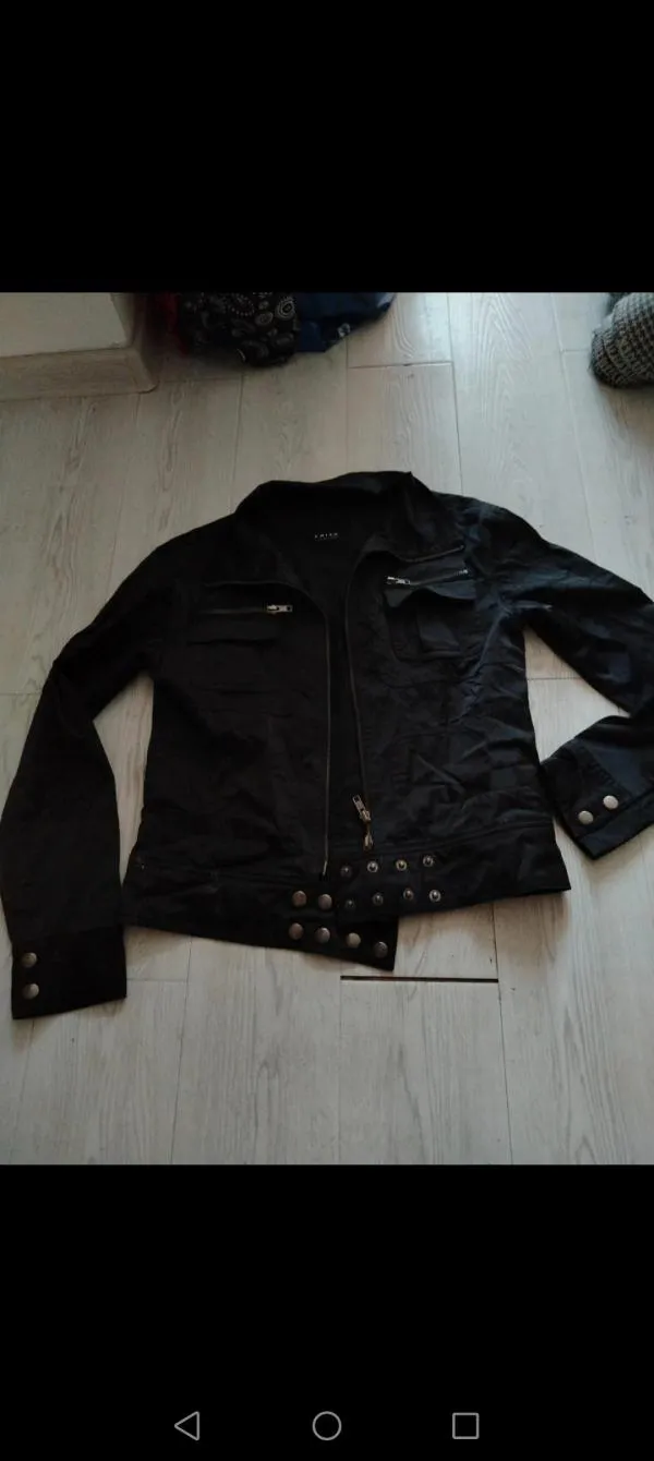 Geacă biker Amisu EU 36 | Negru, Fără glugă - Image 2