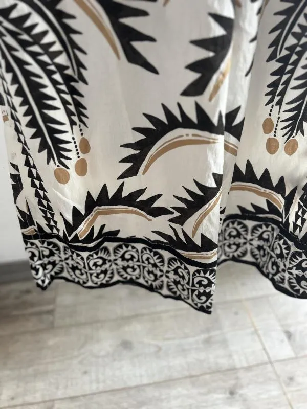 Pantaloni H&M EU 40 | Alb, Lungi, Talie joasă, Flared (Evazați) fit, Poliamidă - Image 9