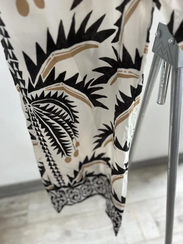 Pantaloni H&M EU 40 | Alb, Lungi, Talie joasă, Flared (Evazați) fit, Poliamidă - Image 10