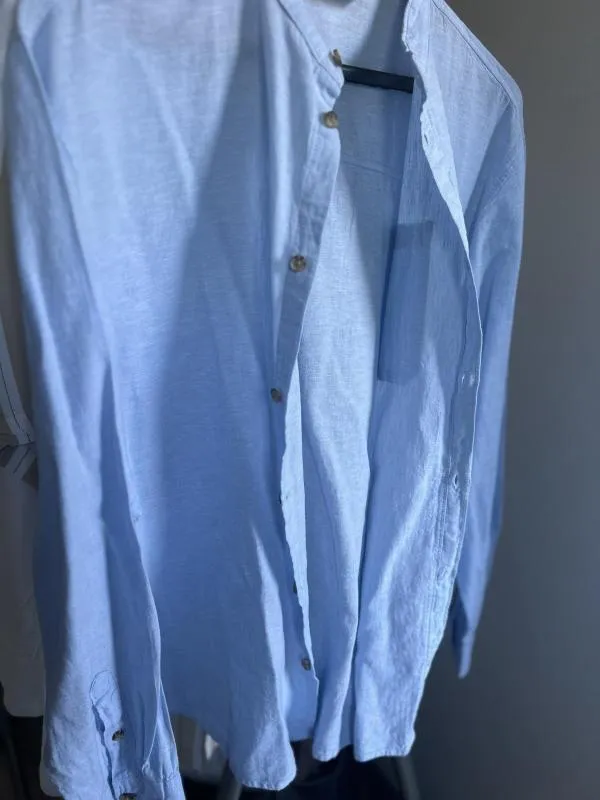 Cămașă din denim H&M EU 34 | Bleu, Mânecă lungă, In - Image 10