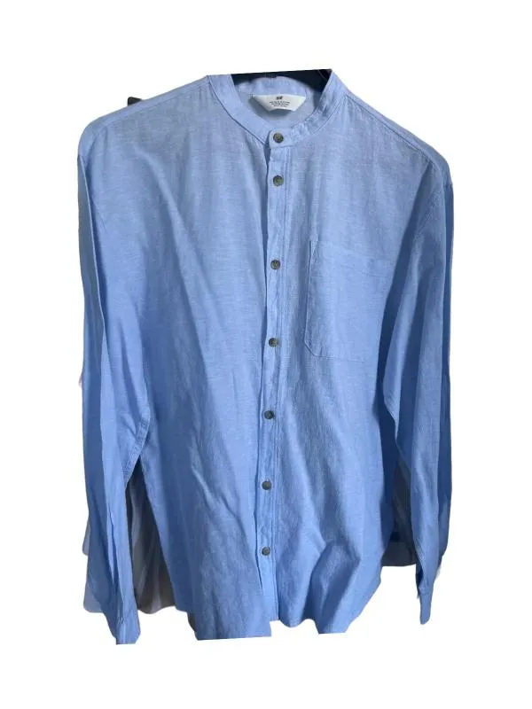 Cămașă din denim H&M EU 34 | Bleu, Mânecă lungă, In