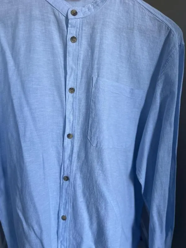 Cămașă din denim H&M EU 34 | Bleu, Mânecă lungă, In - Image 2