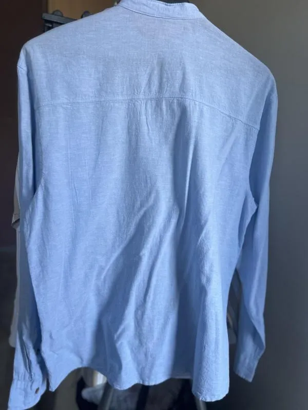 Cămașă din denim H&M EU 34 | Bleu, Mânecă lungă, In - Image 3
