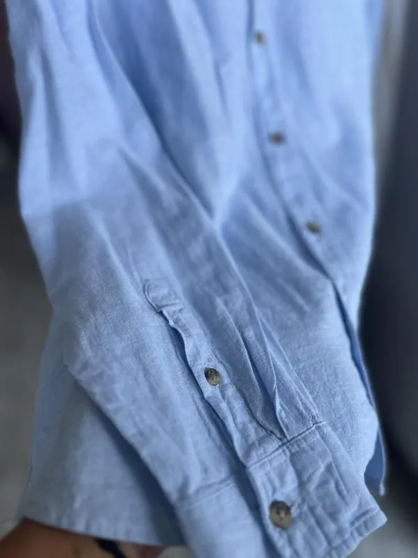 Cămașă din denim H&M EU 34 | Bleu, Mânecă lungă, In - Image 6