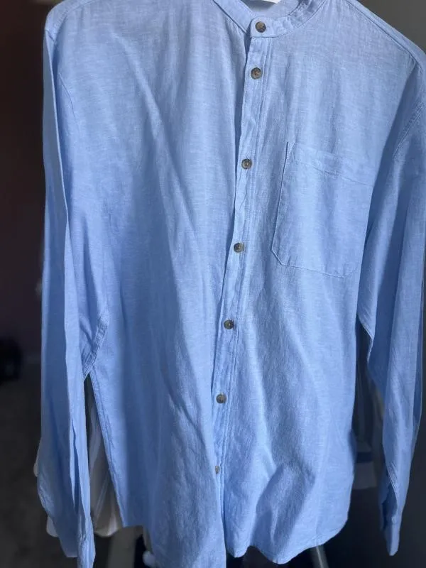 Cămașă din denim H&M EU 34 | Bleu, Mânecă lungă, In - Image 7