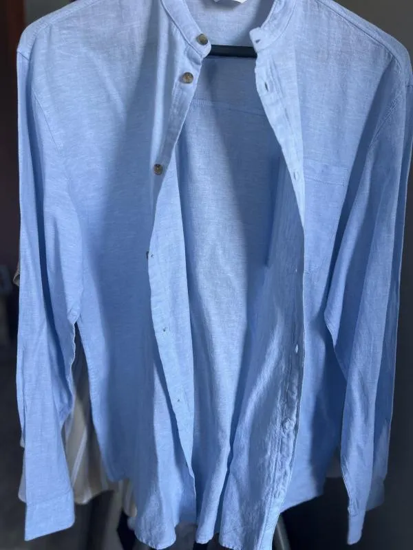 Cămașă din denim H&M EU 34 | Bleu, Mânecă lungă, In - Image 9