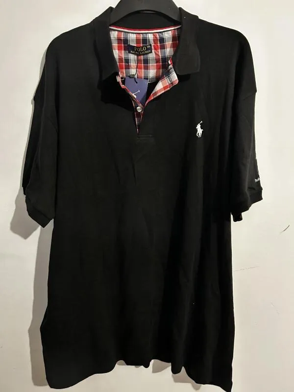 Tricou polo Polo Ralph Lauren XXL | Negru, Abstract & Color Block, Bumbac