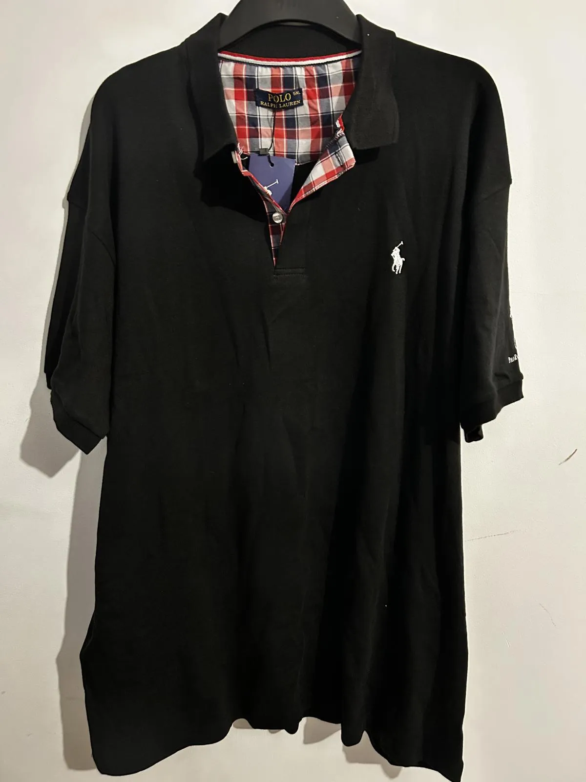 Tricou polo Polo Ralph Lauren XXL | Negru, Abstract & Color Block, Bumbac