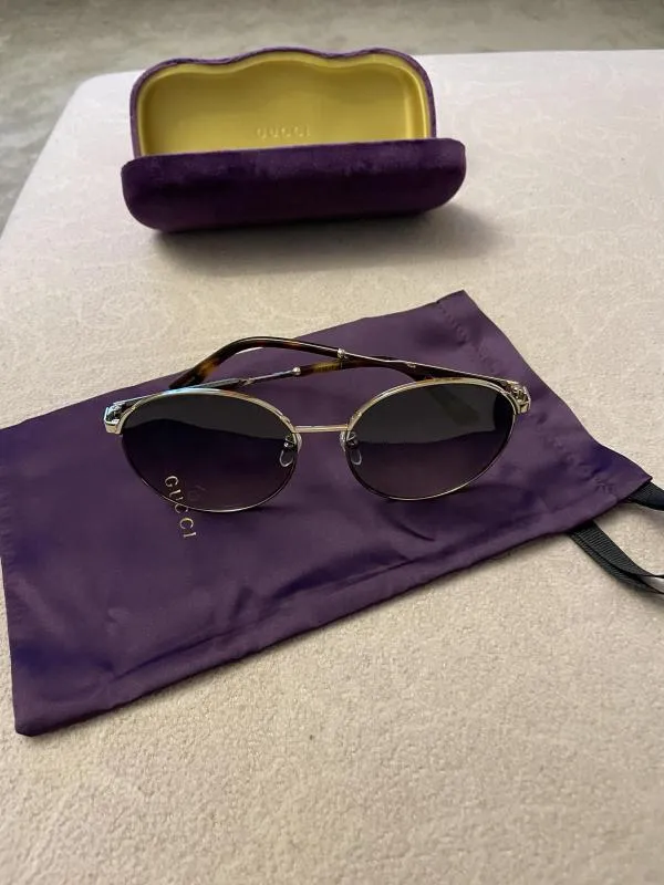 Ochelari de soare Gucci | Auriu - Image 2