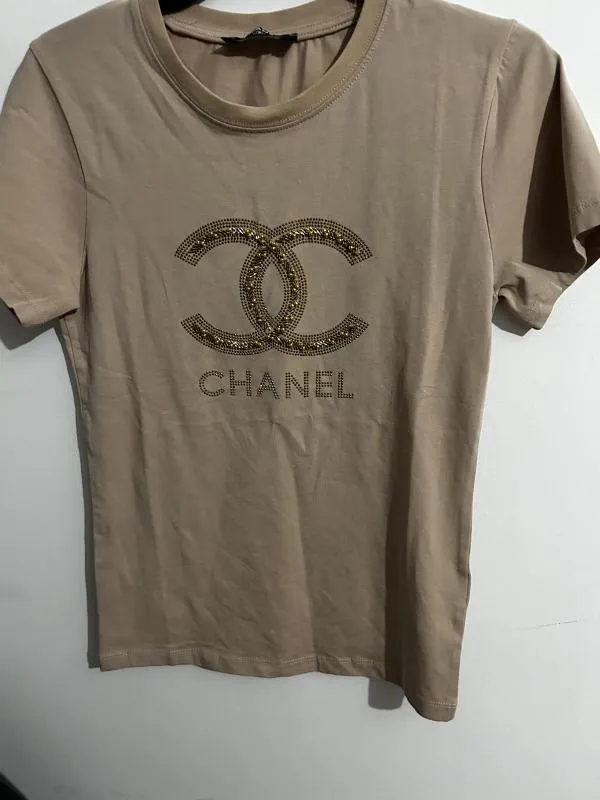 Tricou Chanel EU 38 | Bej, Normal, Bumbac - Image 4