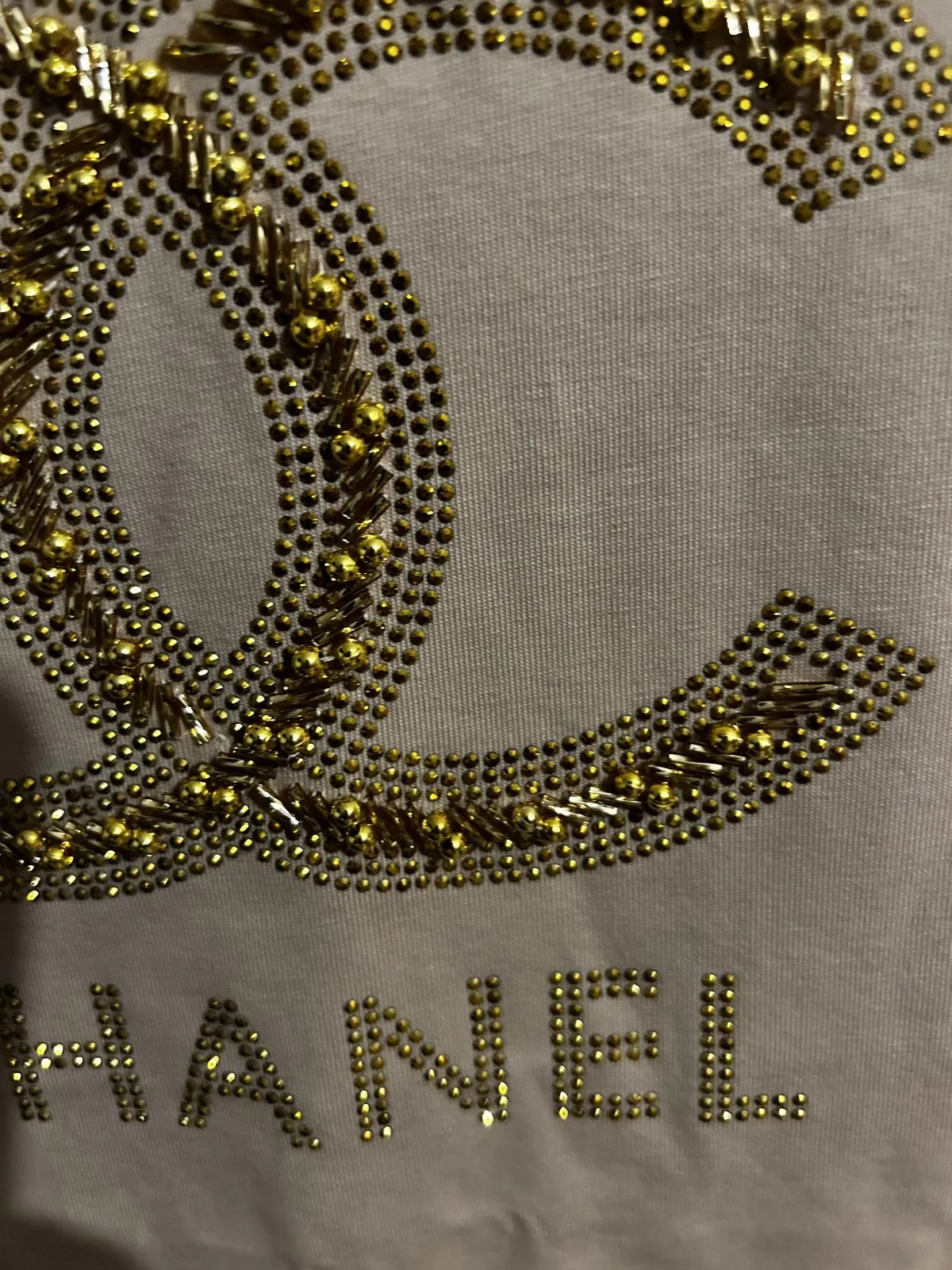 Tricou Chanel EU 38 | Bej, Normal, Bumbac - Image 5