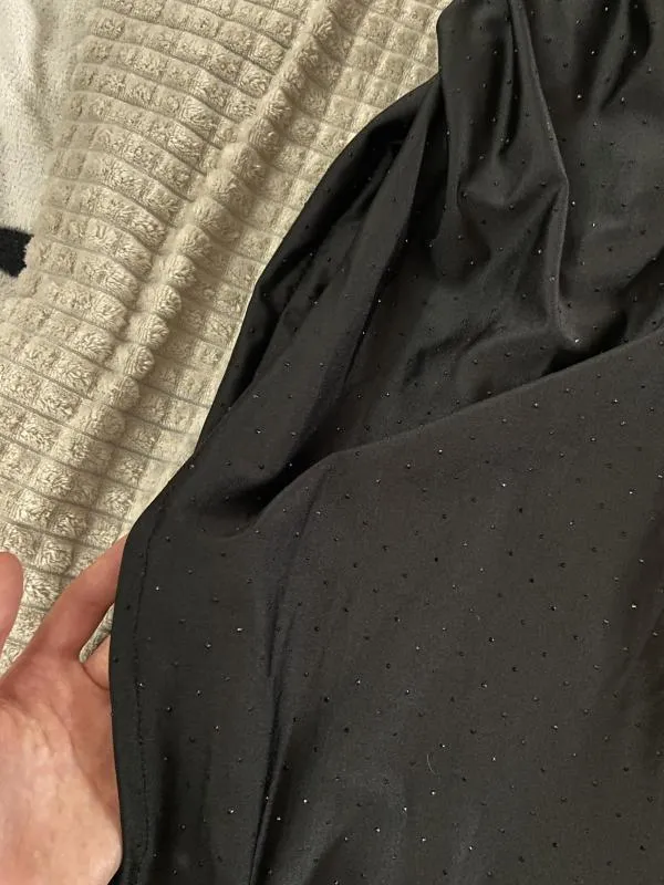 Rochie de seară Only EU 34 | Negru, Maxi, Bretele subțiri, Pietre decorative, Elastan - Image 4