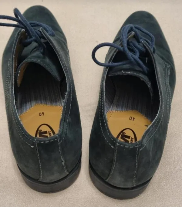 Pantofi AM Shoe Company EU 40 | Bleumarin, Piele întoarsă Suede - Image 5