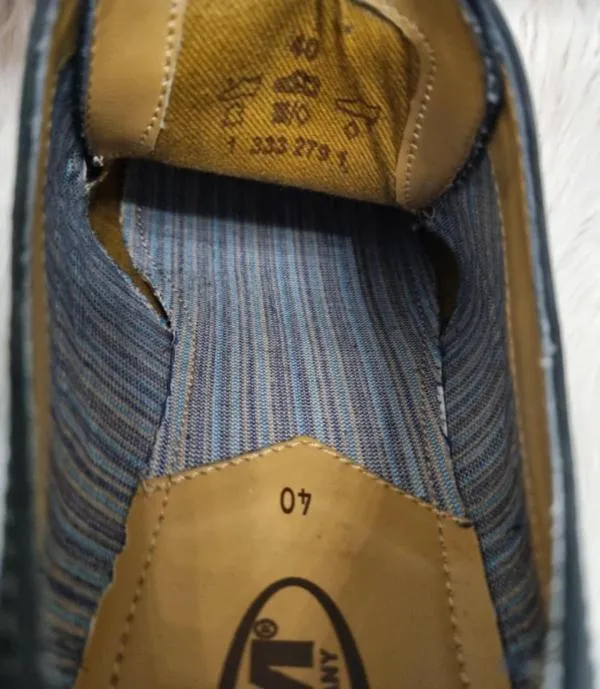 Pantofi AM Shoe Company EU 40 | Bleumarin, Piele întoarsă Suede - Image 6